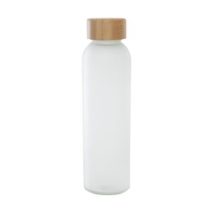 Matowa butelka ze szkła sodowo-wapniowego Lume 500 ml z zakrętką bambusową 10083001_f1
