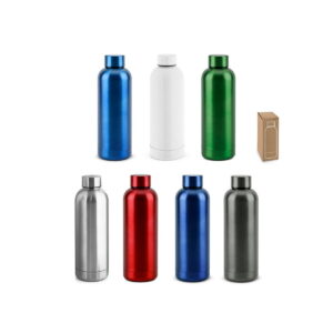 ODIN METTALIC. Butelka z 90% stali nierdzewnej pochodzącej z recyklingu 550 mL 94288_set