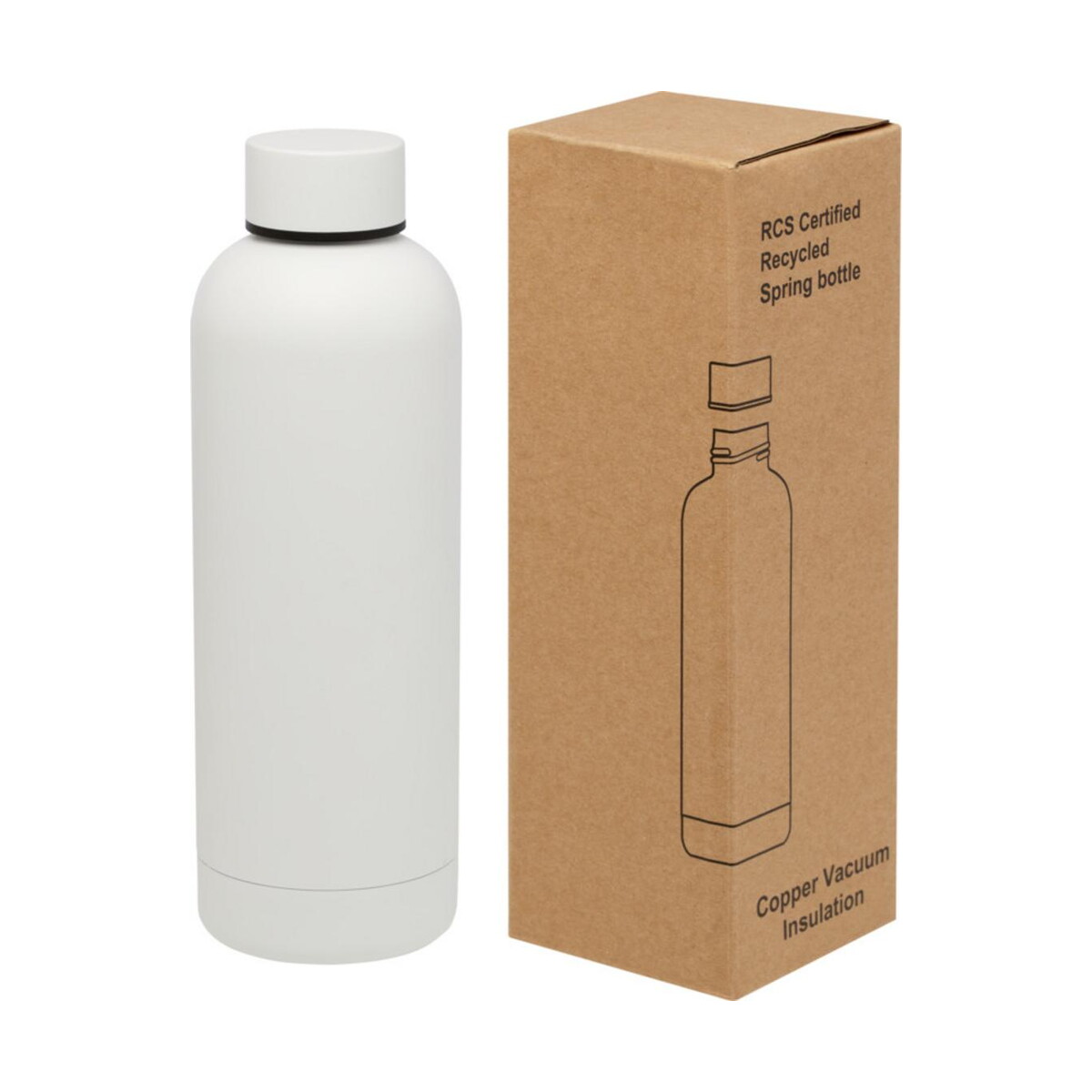 Butelki z logo – spring miedziana butelka próżniowa ze stali nierdzewnej z recyklinku z certyfikatem rcs 500 ml 10079801 Spring miedziana butelka próżniowa ze stali nierdzewnej z recyklinku z certyfikatem RCS 500 ml 10079801