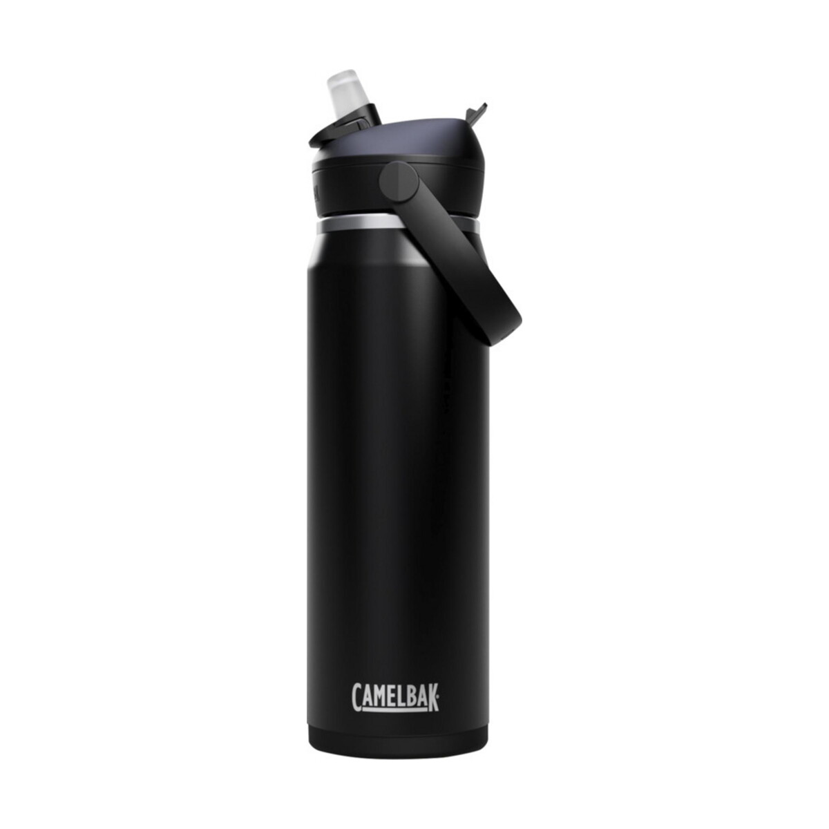 Camelbak® Thrive Flip VSS butelka na wodę ze stali nierdzewnej o pojemności 750 ml ze składaną słomką – czarna 10088890 Camelbak® Thrive Flip VSS butelka na wodę ze stali nierdzewnej o pojemności 750 ml ze składaną słomką - czarna