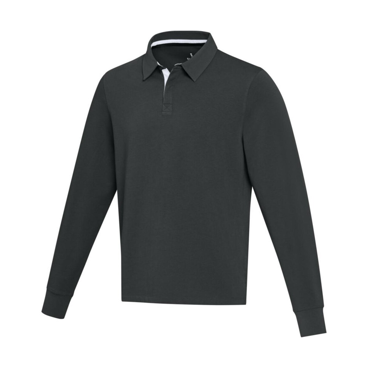 Clyde bluza polo do rugby unisex – czarna 3823790 Clyde bluza polo do rugby unisex - czarna