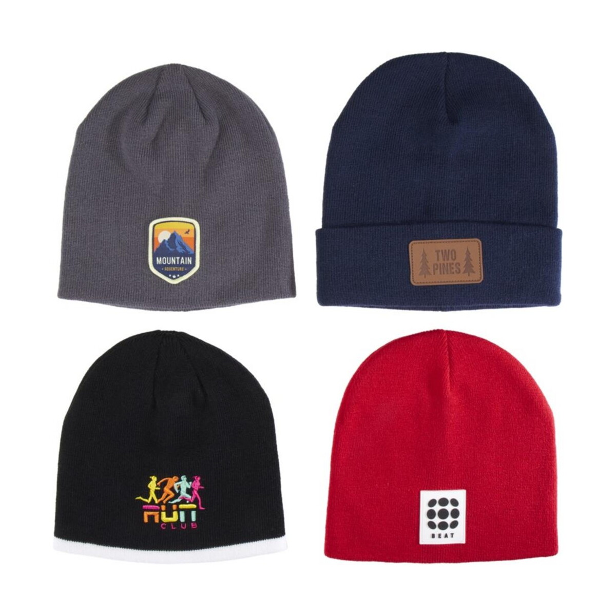 Czapki zimowe z logo – pudełko z czapkami typu beanie 1pw00901_e3 Pudełko z czapkami typu beanie 1pw00901_e3