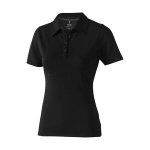 Damskie polo Markham z krótkim rękawem ze stretchu - czarne