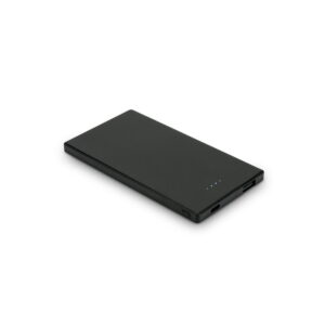 DENNING. Smukły power bank ze stali nierdzewnej o pojemności 5000 mAh - Czarny