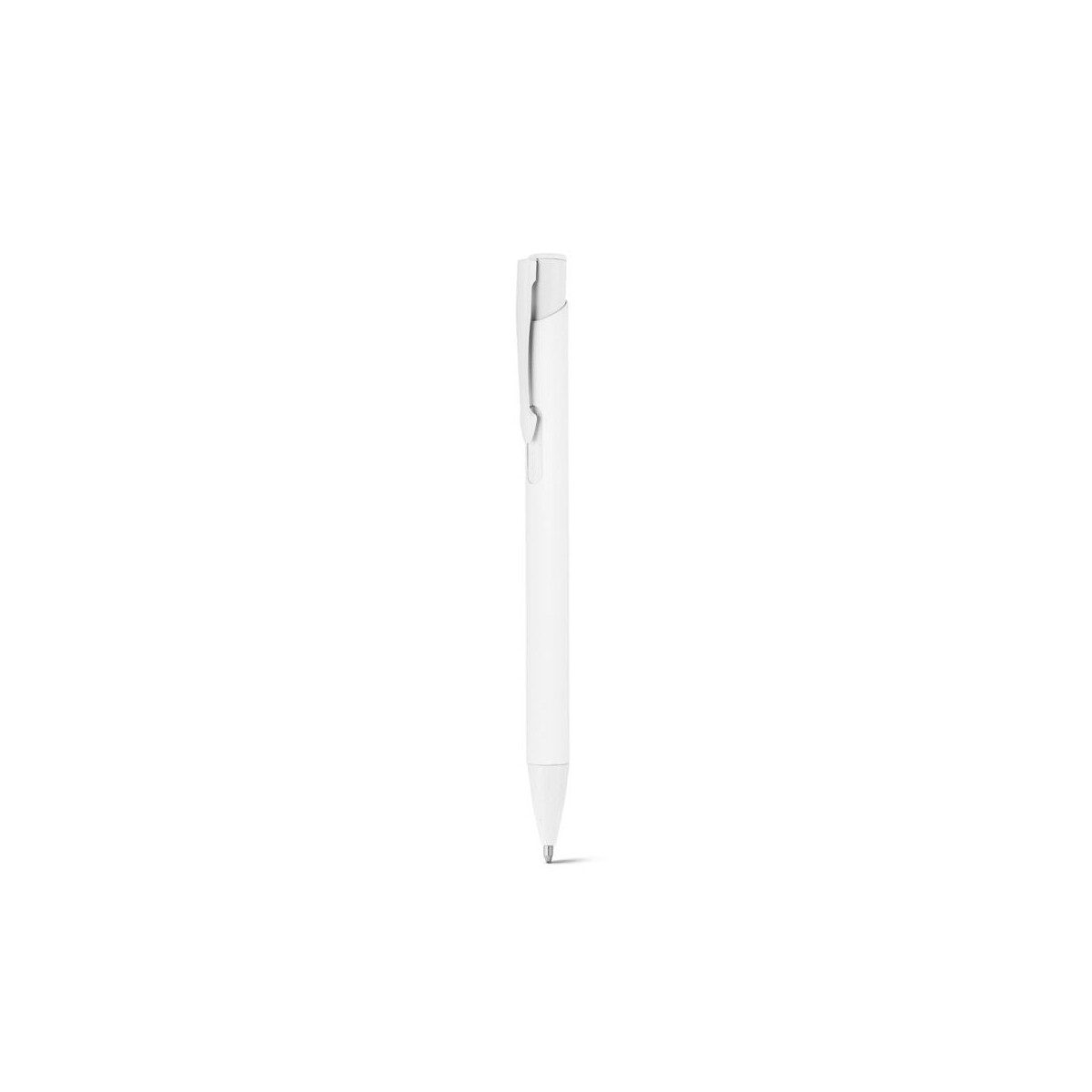 Długopisy metalowe z logo – clint. pióro kulkowe z recyklingowanego aluminium (100% ral) z gumowym wykończeniem 91944_106-a CLINT. Pióro kulkowe z recyklingowanego aluminium (100% rAL) z gumowym wykończeniem 91944_106-a