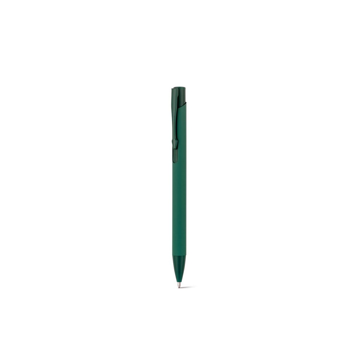 Długopisy metalowe z logo – clint. pióro kulkowe z recyklingowanego aluminium (100% ral) z gumowym wykończeniem 91944_129-a CLINT. Pióro kulkowe z recyklingowanego aluminium (100% rAL) z gumowym wykończeniem 91944_129-a