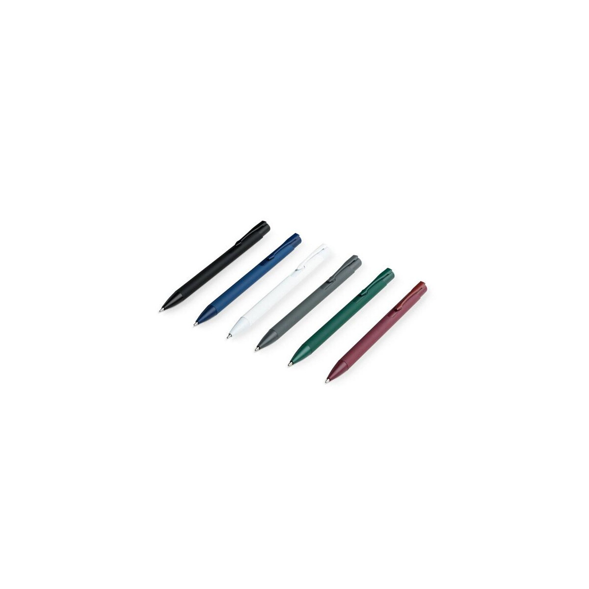 Długopisy metalowe z logo – clint. pióro kulkowe z recyklingowanego aluminium (100% ral) z gumowym wykończeniem 91944_d CLINT. Pióro kulkowe z recyklingowanego aluminium (100% rAL) z gumowym wykończeniem 91944_d