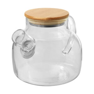 Dzbanek do herbaty Zen z sitkiem i bambusową pokrywką 11339501