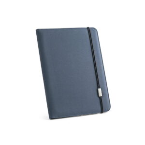 EMERGE FOLDER II. Teczka A4 z 300D poliestru pochodzącego (100% rPET) z zamknięciem na gumkę - Granatowa