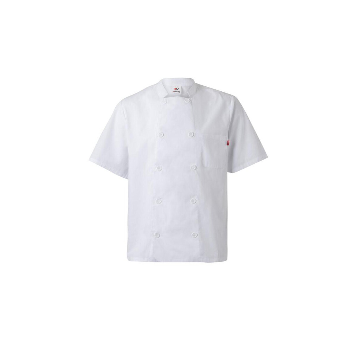 Fartuchy z logo – vl durga. popelinowa kurtka kuchenna z krótkim rękawem (110 g/m²) z bawełny (35%) i poliestru (65%) 36122_106 VL DURGA. Popelinowa kurtka kuchenna z krótkim rękawem (110 g/m²) z bawełny (35%) i poliestru (65%) 36122_106