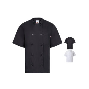 VL DURGA. Popelinowa kurtka kuchenna z krótkim rękawem (110 g/m²) z bawełny (35%) i poliestru (65%) 36122_set