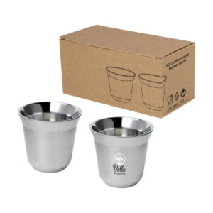 Duo zestaw filiżanek do espresso ze stali nierdzewnej z certyfikatem RCS 80 ml 10080481_pp_y1