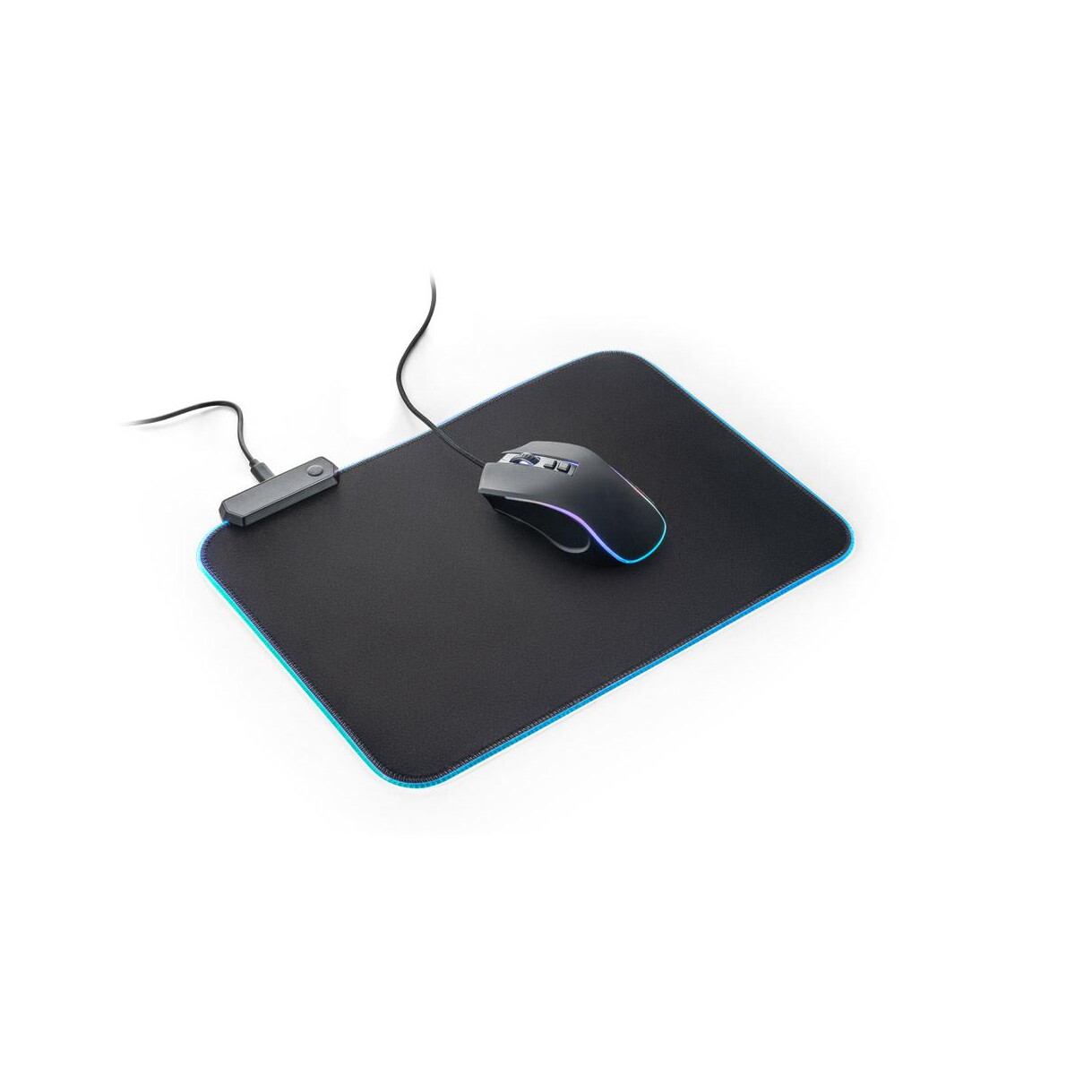 Gadżety do komputera z logo – thorne mousepad rgb. podkładka pod mysz do gier z podświetleniem led rgb z poliestru 97134_103-c THORNE MOUSEPAD RGB. Podkładka pod mysz do gier z podświetleniem LED RGB z poliestru 97134_103-c