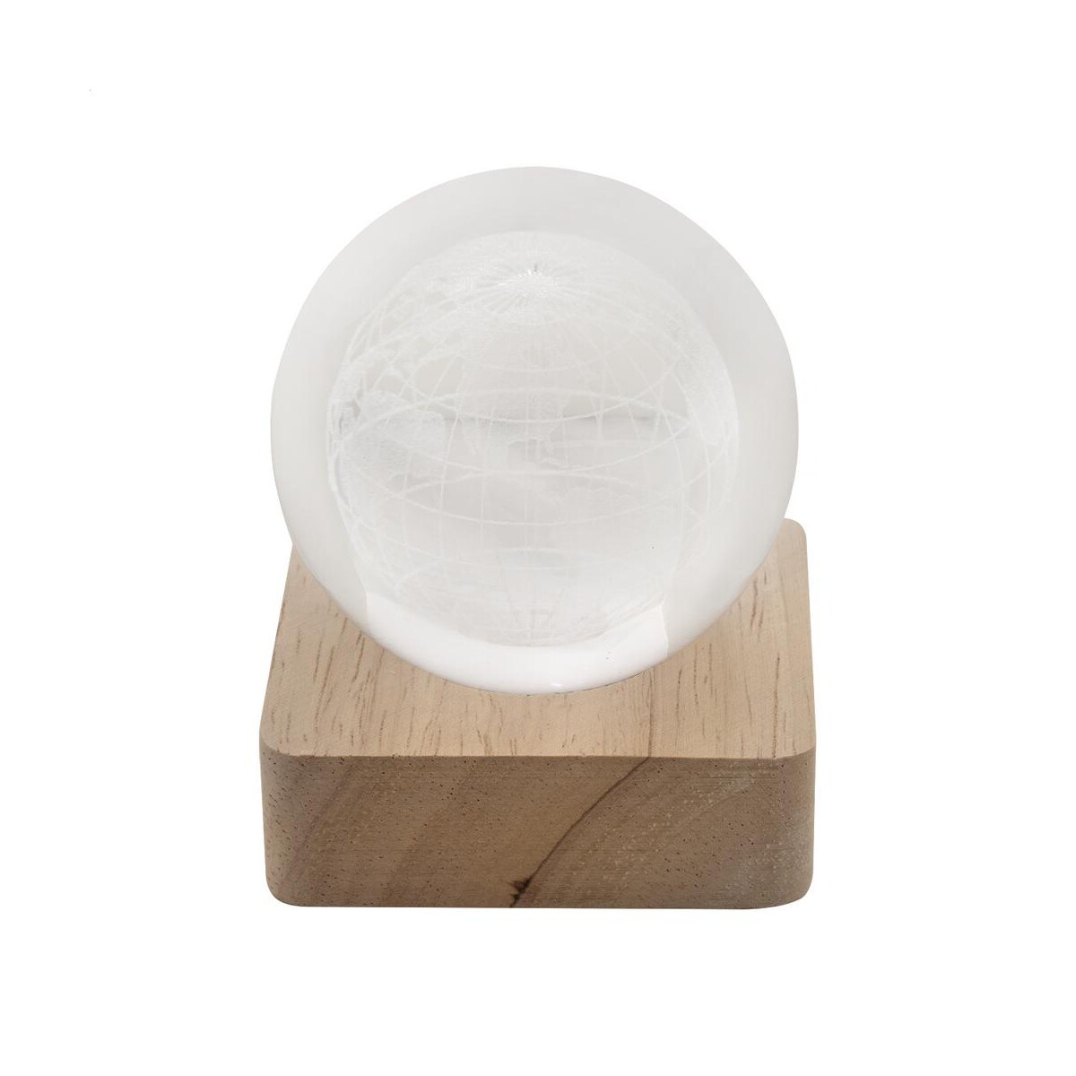 Gadżety na biurko z logo – lumiglobe szklana kula świetlna AP800259__A LumiGlobe szklana kula świetlna AP800259__A