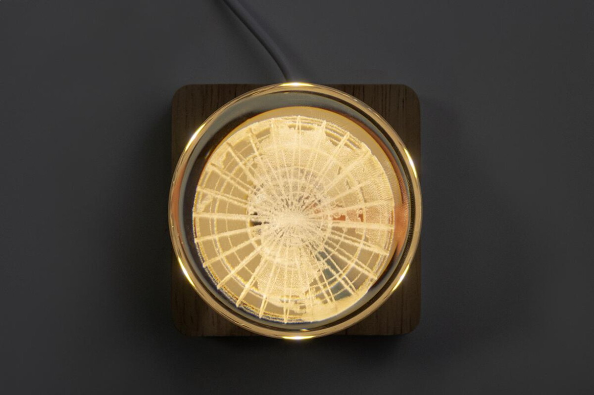 Gadżety na biurko z logo – lumiglobe szklana kula świetlna AP800259__DG LumiGlobe szklana kula świetlna AP800259__DG