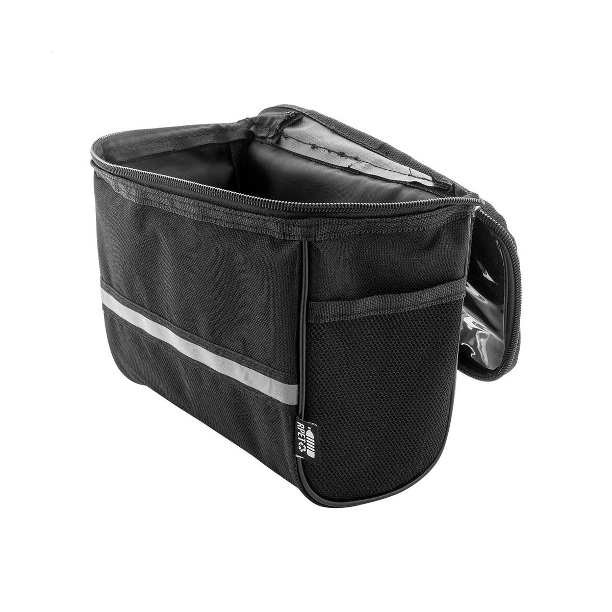 Gadżety rowerowe z logo – velofon plus torba na telefon komórkowy do roweru rpet AP800047-10__C Velofon Plus Torba na telefon komórkowy do roweru RPET AP800047-10__C