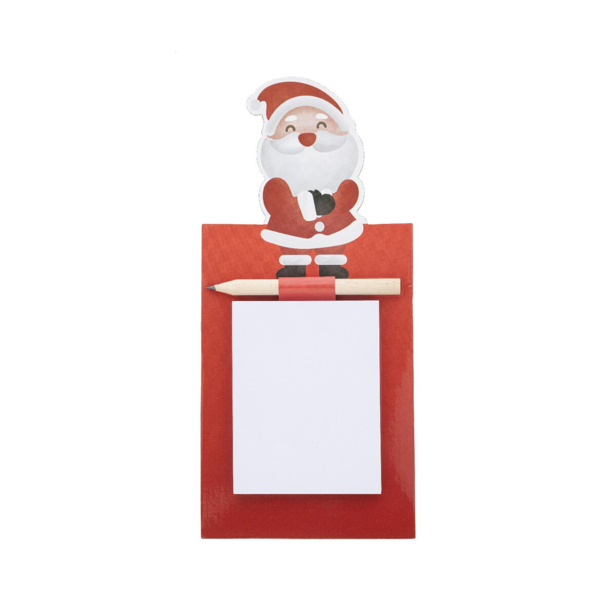 Gadżety świąteczne z logo – julliste świąteczny notatnik magnetyczny, święty mikołaj AP800119-05 Julliste Świąteczny notatnik magnetyczny, Święty Mikołaj AP800119-05