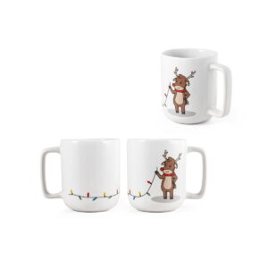 REINDEER. Kubek z nadrukiem świątecznym 330 ml 94282_set