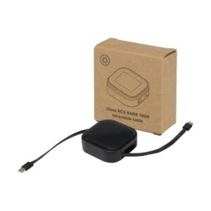 Gloas kabel 5-w-1 z recyklingu do synchronizacji danych z funkcją szybkiego ładowania 100 W i zestawem narzędzi do smartfonów - czarny