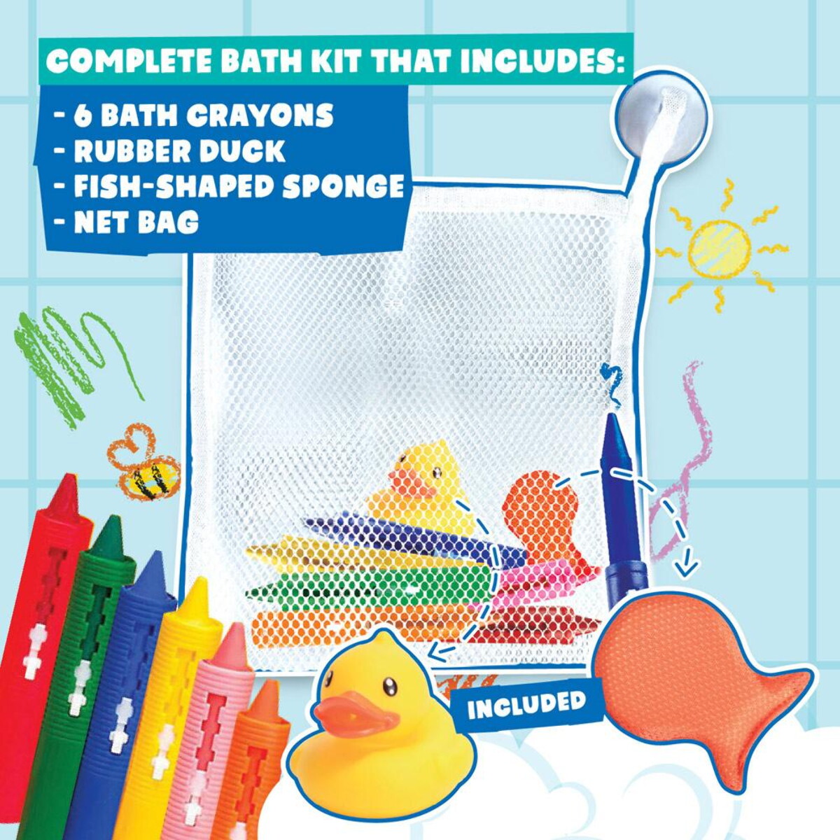 Gry z logo – bath crayons 35856_100-c BATH CRAYONS 35856_100-c