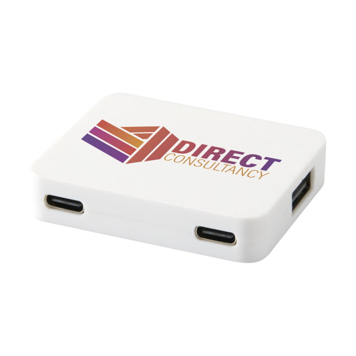 Huby usb z logo – gaia 4-portowy hub usb z wyjściem usb-a i typu c oraz podwójnym wejściem — wykonany z tworzyw sztucznych pochodzących z recyklingu 12444901_dp_y1 Gaia 4-portowy hub USB z wyjściem USB-A i typu C oraz podwójnym wejściem — wykonany z tworzyw sztucznych pochodzących z recyklingu 12444901_dp_y1