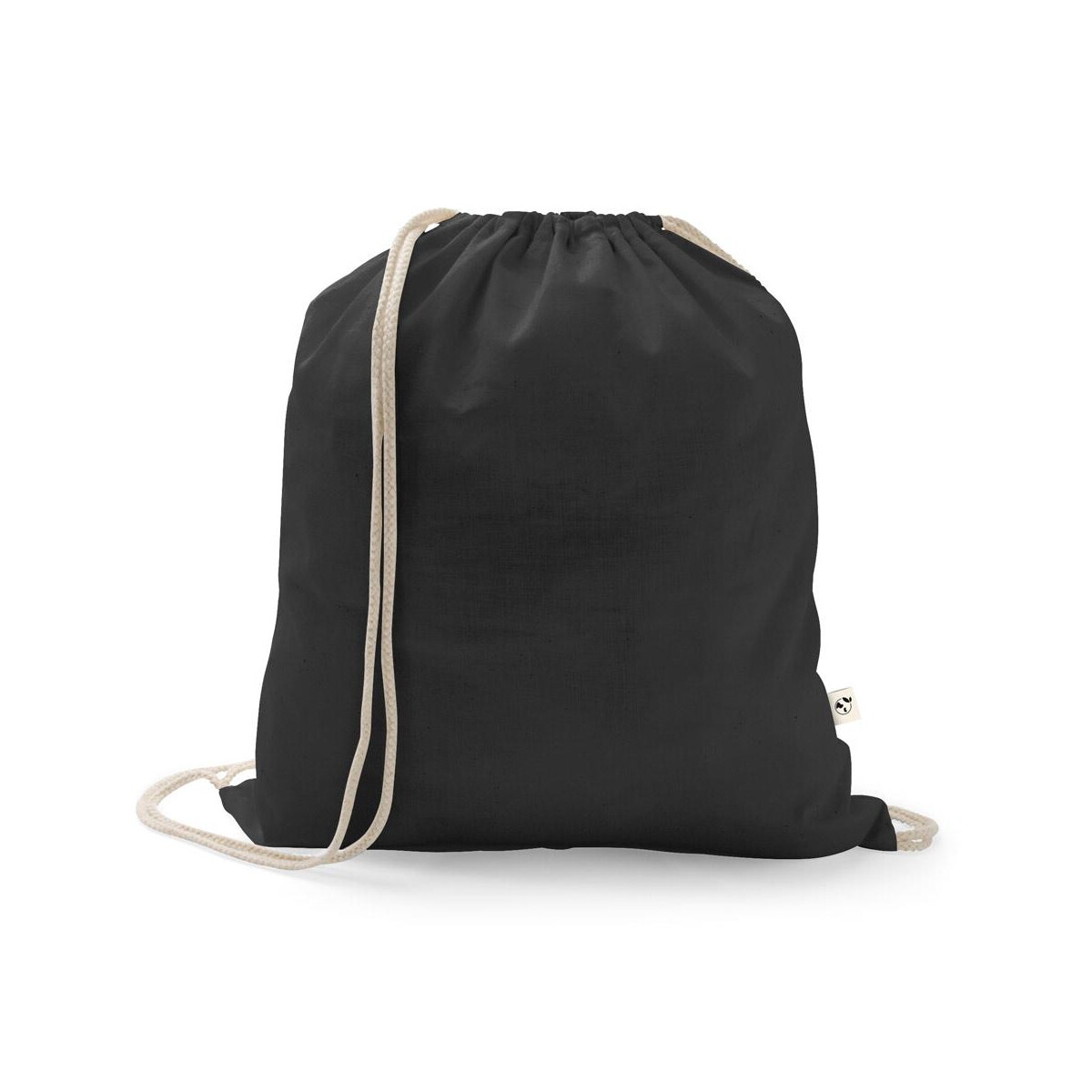 ISTANBUL. Plecak wykonany w recyklingowanej bawełny (70%), poliestru (30% rPET) (150 g/m²) – Czarny 92083_103 ISTANBUL. Plecak wykonany w recyklingowanej bawełny (70%), poliestru (30% rPET) (150 g/m²) - Czarny