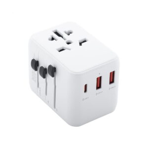 Jetsetter Plus adapter podróżny / przejściówki - białe