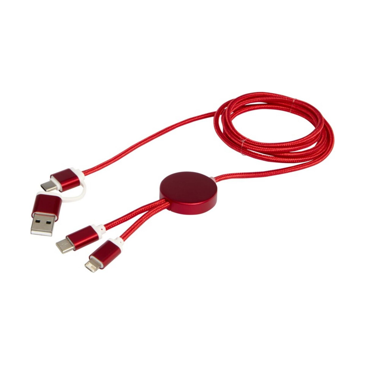 Kable usb z logo – alasia kabel do synchronizacji danych i szybkiego ładowania 5 w 1 27 w o długości 150 cm z tworzyw sztucznych i aluminium pochodzących z recyklingu 12442521_e2 Alasia kabel do synchronizacji danych i szybkiego ładowania 5 w 1 27 W o długości 150 cm z tworzyw sztucznych i aluminium pochodzących z recyklingu 12442521_e2