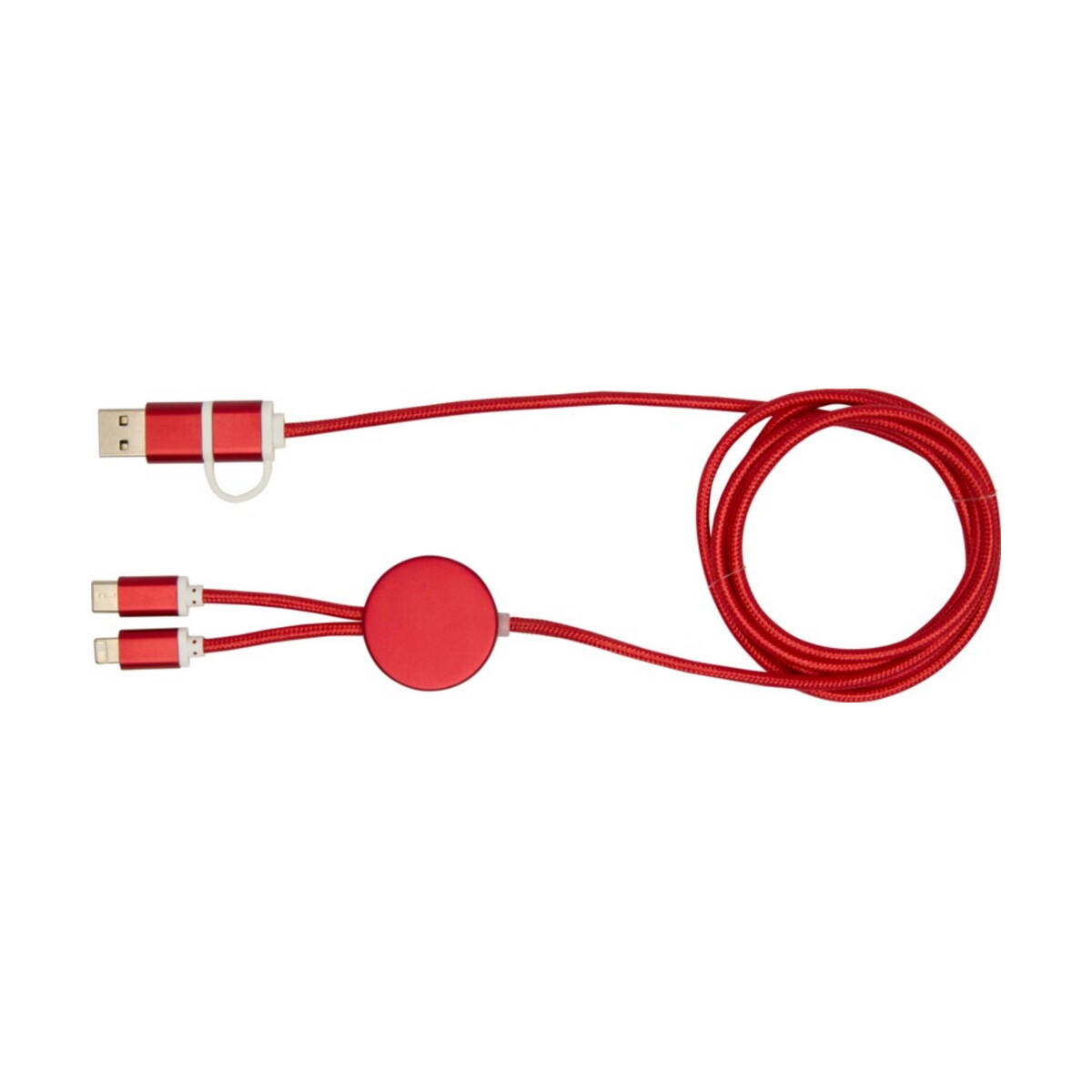 Kable usb z logo – alasia kabel do synchronizacji danych i szybkiego ładowania 5 w 1 27 w o długości 150 cm z tworzyw sztucznych i aluminium pochodzących z recyklingu 12442521_f1 Alasia kabel do synchronizacji danych i szybkiego ładowania 5 w 1 27 W o długości 150 cm z tworzyw sztucznych i aluminium pochodzących z recyklingu 12442521_f1
