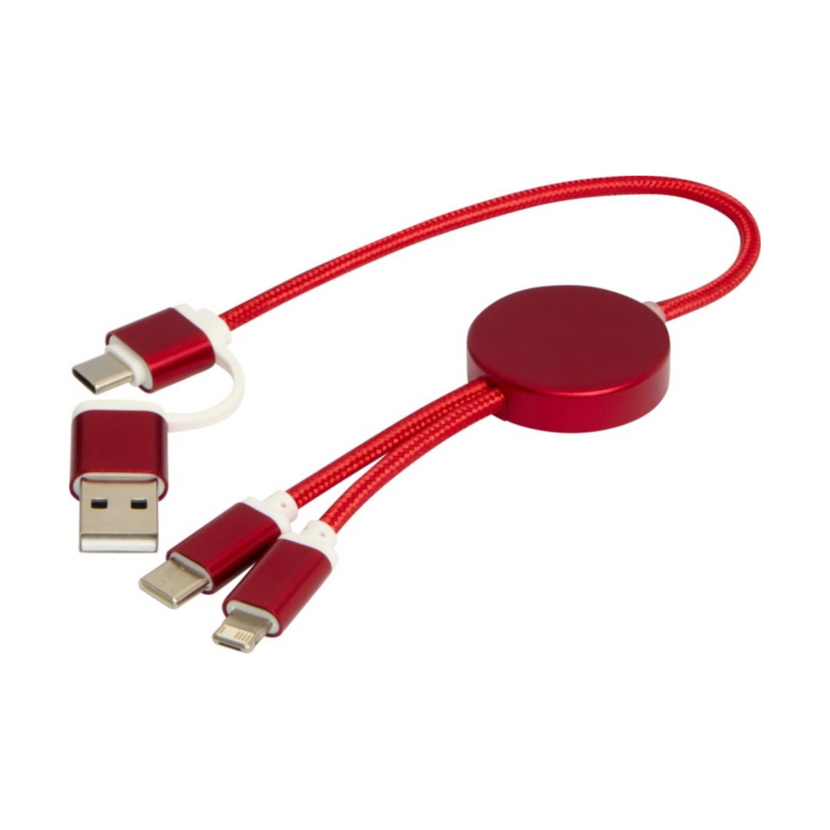 Kable usb z logo – alasia kabel do synchronizacji danych i szybkiego ładowania 5 w 1 27 w o długości 30 cm z tworzyw sztucznych i aluminium pochodzących z recyklingu 12442421_e2 Alasia kabel do synchronizacji danych i szybkiego ładowania 5 w 1 27 W o długości 30 cm z tworzyw sztucznych i aluminium pochodzących z recyklingu 12442421_e2