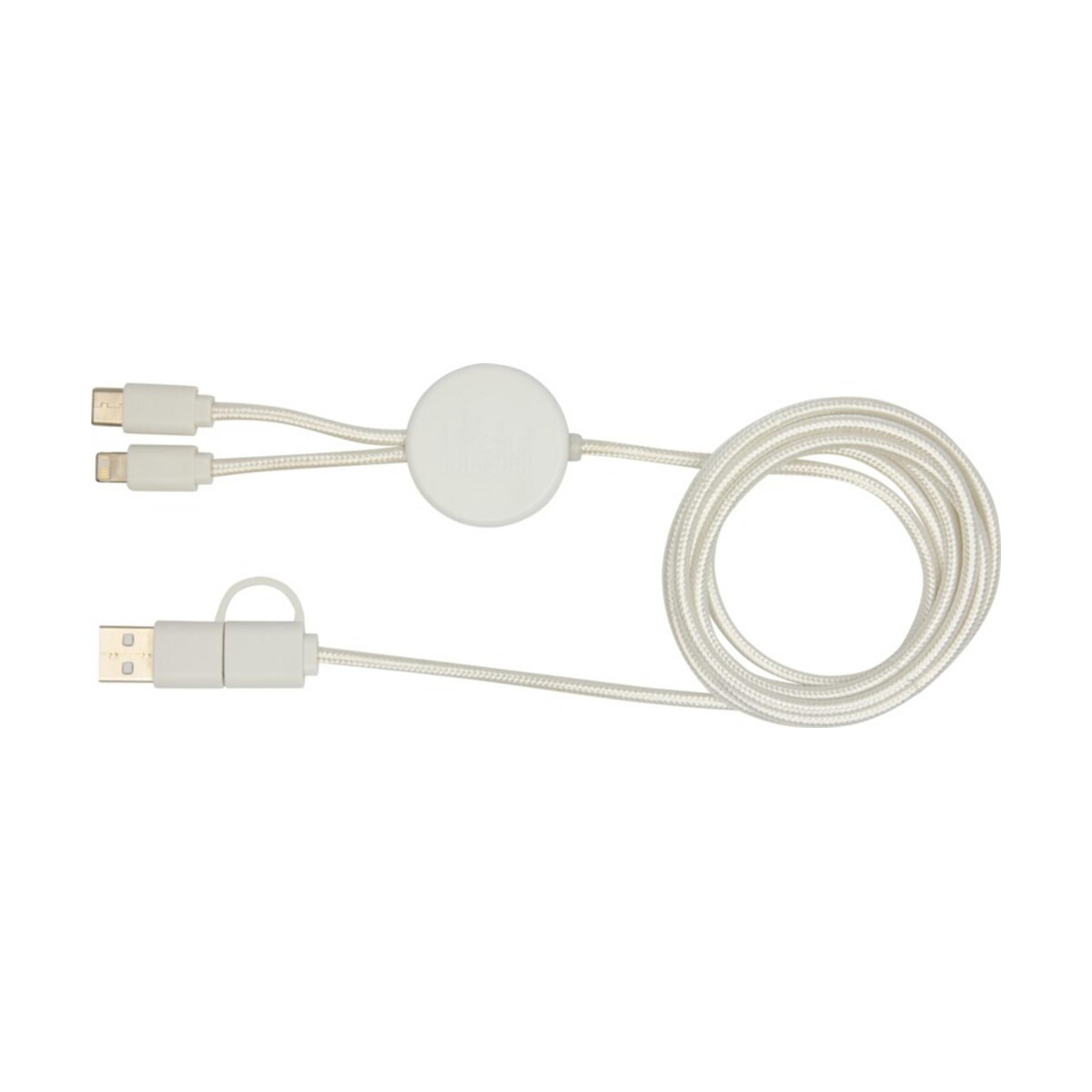 Kable usb z logo – chechia kabel do synchronizacji danych i szybkiego ładowania 5 w 1 27 w o długości 150 cm z tworzyw sztucznych pochodzących z recyklingu z detalami z bambusa 12442201_b1 Chechia kabel do synchronizacji danych i szybkiego ładowania 5 w 1 27 W o długości 150 cm z tworzyw sztucznych pochodzących z recyklingu z detalami z bambusa 12442201_b1