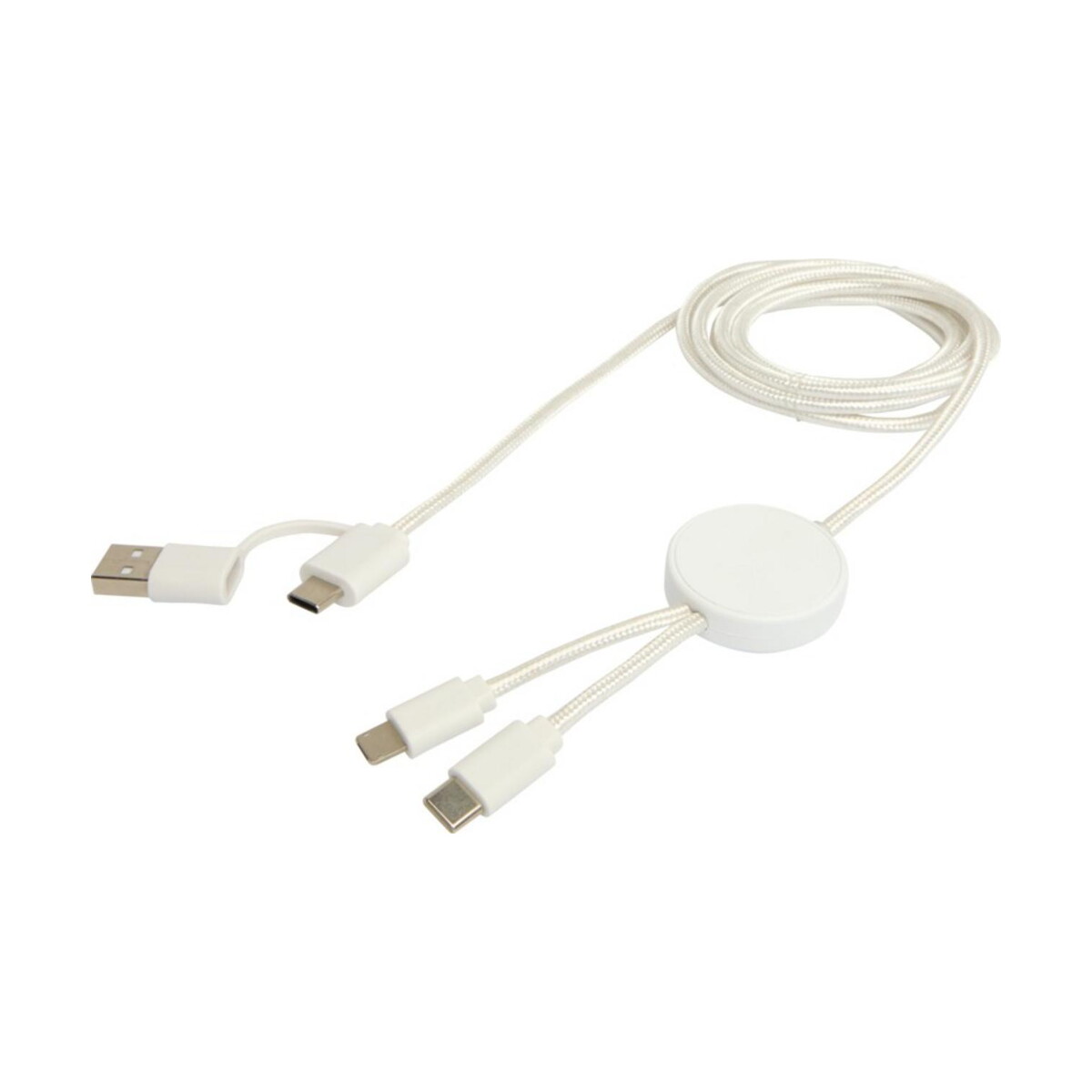 Kable usb z logo – citala kabel do synchronizacji danych i szybkiego ładowania 5 w 1 27 w o długości 150 cm z tworzyw sztucznych pochodzących z recyklingu 12442801_e2 Citala kabel do synchronizacji danych i szybkiego ładowania 5 w 1 27 W o długości 150 cm z tworzyw sztucznych pochodzących z recyklingu 12442801_e2