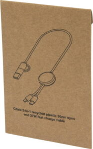 Citala kabel do synchronizacji danych i szybkiego ładowania 5 w 1 27 W o długości 30 cm z tworzyw sztucznych pochodzących z recyklingu 12442701_p1
