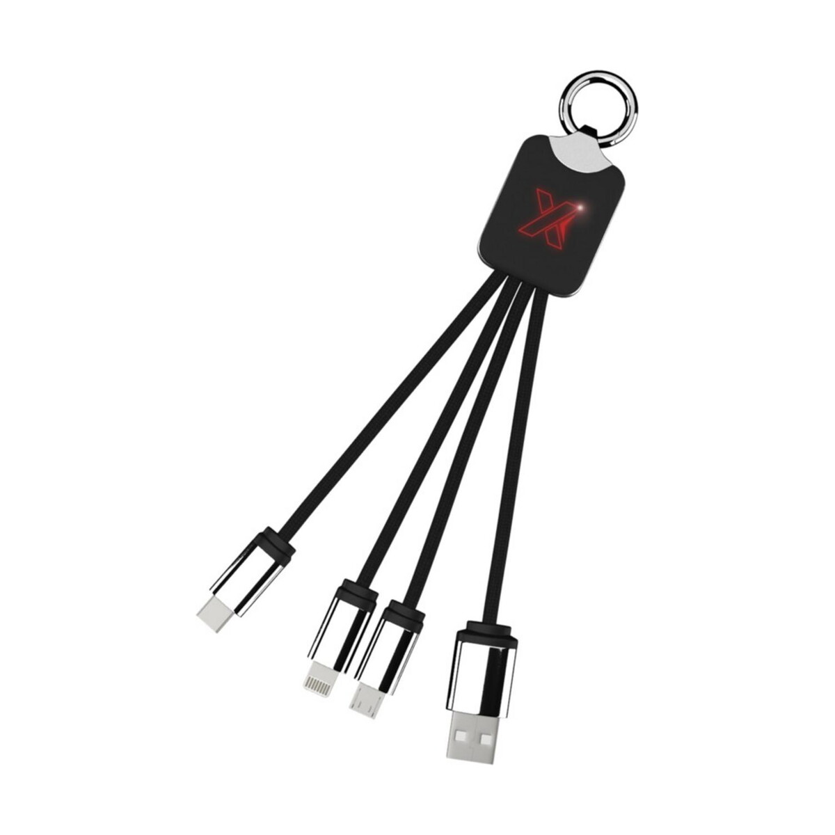 Kable usb z logo – kabel z podświetlonym logo 3w1 z brelokiem – scx.design c15 2px00121_eg_y1 Kabel z podświetlonym logo 3w1 z brelokiem - SCX.design C15 2px00121_eg_y1