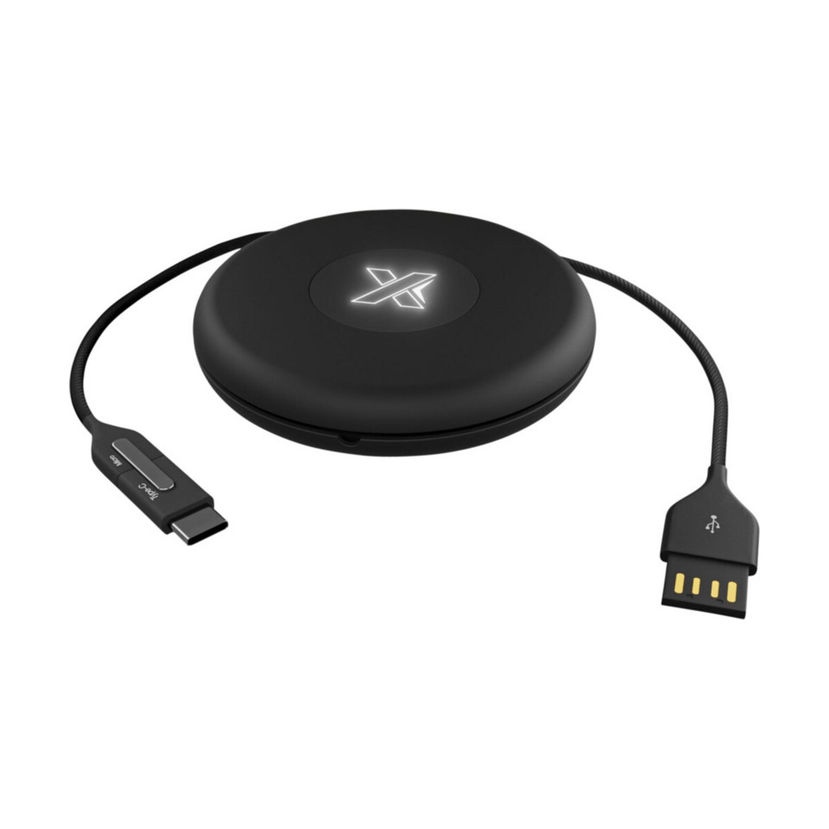 Kable usb z logo – podróżny podświetlany kabel scx.design c18 2px00490 Podróżny podświetlany kabel SCX.design C18 2px00490