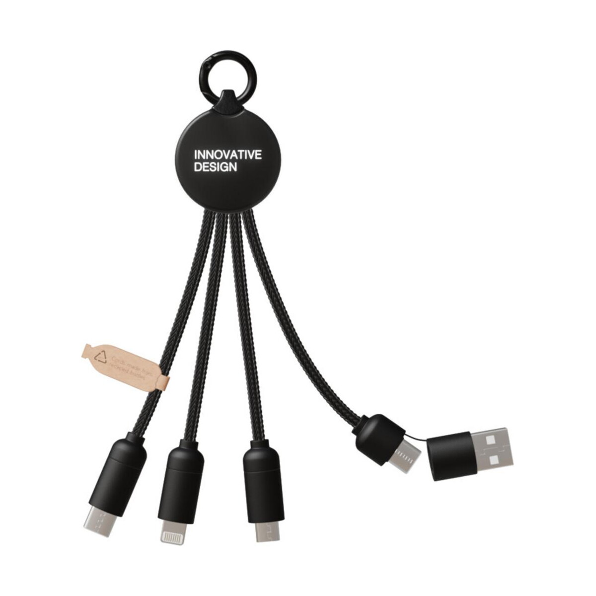 Kable usb z logo – scx.design c14 kabel do ładowania 5 w 1 o mocy 20 w 2px17990_b1 SCX.design C14 kabel do ładowania 5 w 1 o mocy 20 W 2px17990_b1