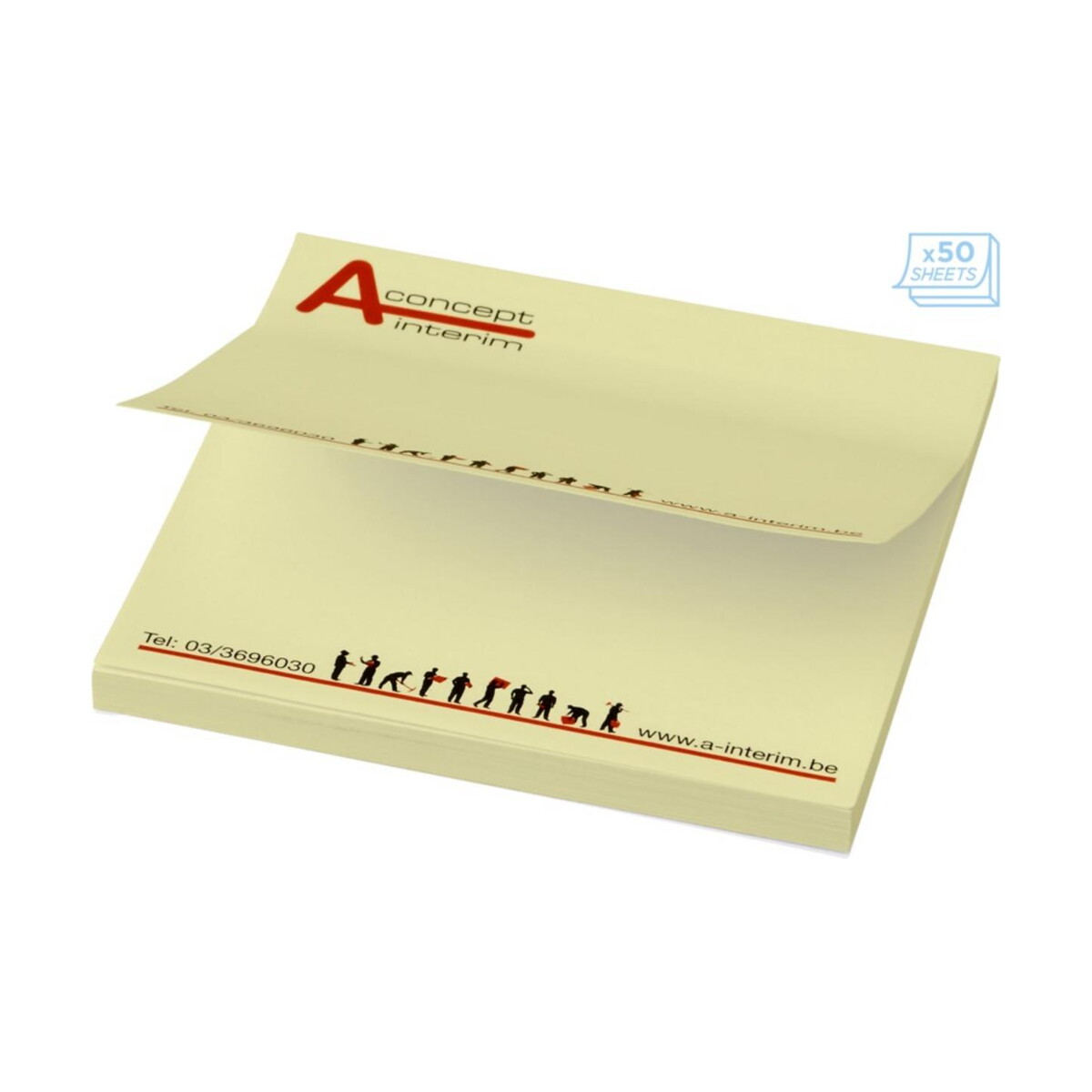 Karteczki samoprzylepne Sticky-Mate® 75x75 - żółte
