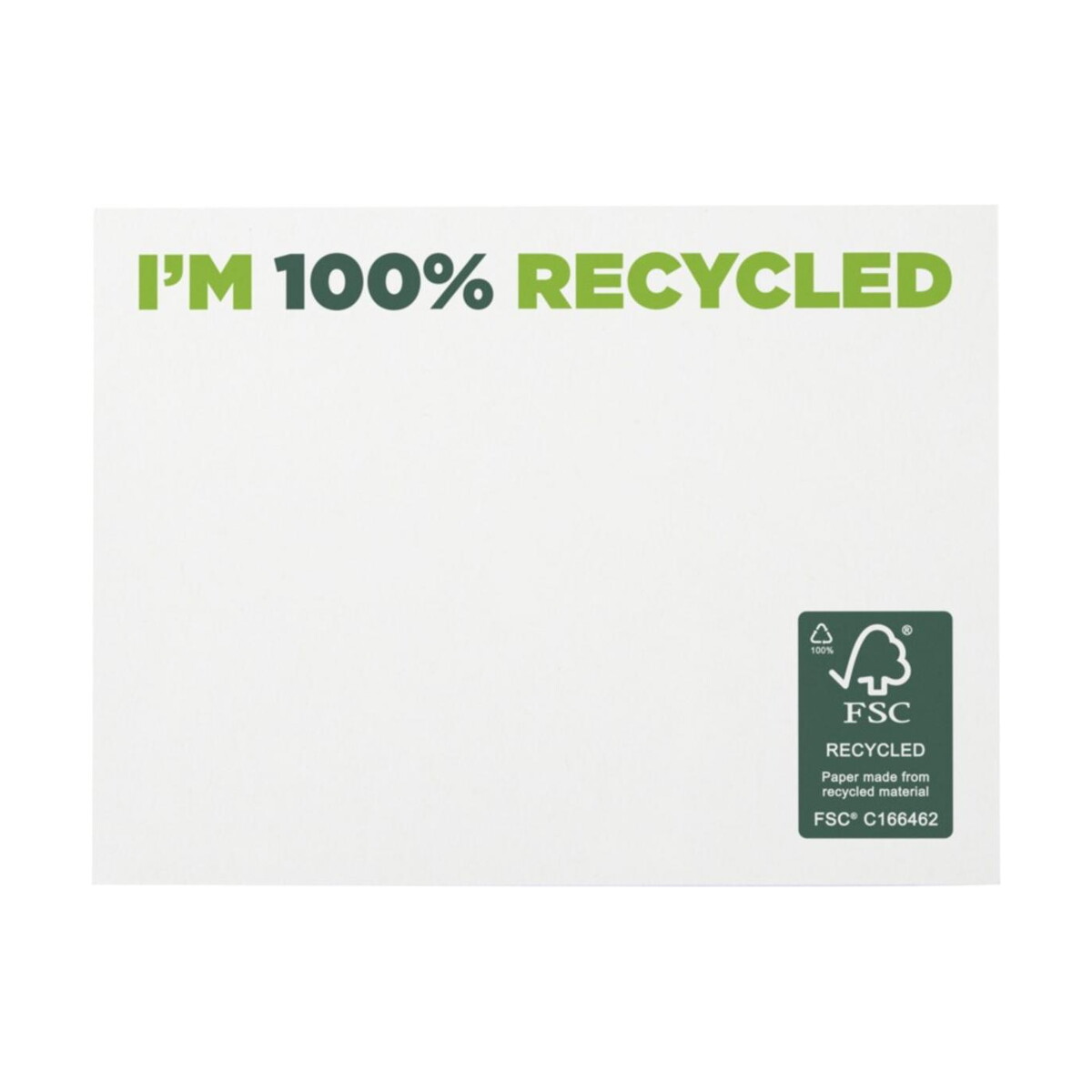 Karteczki samoprzylepne z logo – karteczki samoprzylepne z recyklingu o wymiarach 100 x 75 mm sticky-mate® 2128701_f1 Karteczki samoprzylepne z recyklingu o wymiarach 100 x 75 mm Sticky-Mate® 2128701_f1
