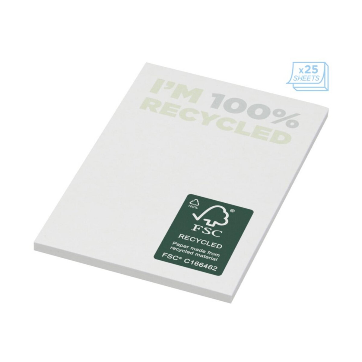 Karteczki samoprzylepne z logo – karteczki samoprzylepne z recyklingu o wymiarach 50 x 75 mm sticky-mate® 2128501_e1 Karteczki samoprzylepne z recyklingu o wymiarach 50 x 75 mm Sticky-Mate® 2128501_e1