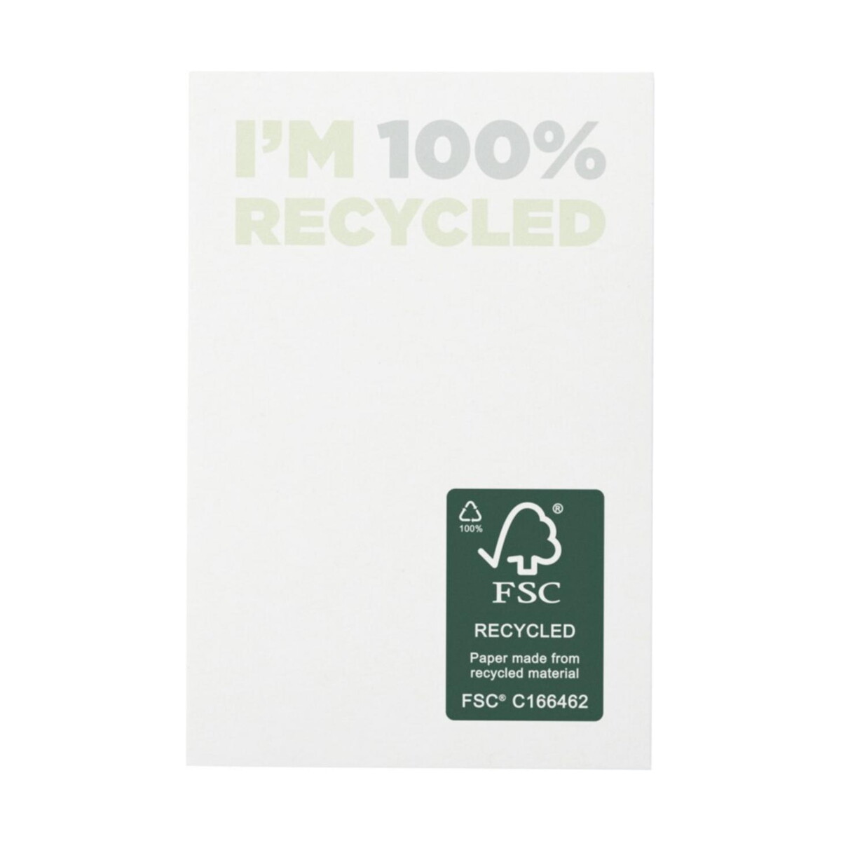 Karteczki samoprzylepne z logo – karteczki samoprzylepne z recyklingu o wymiarach 50 x 75 mm sticky-mate® 2128501_f1 Karteczki samoprzylepne z recyklingu o wymiarach 50 x 75 mm Sticky-Mate® 2128501_f1