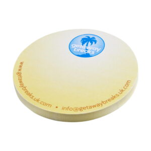 Sticky-Mate® karteczki samoprzylepne z materiałów z recyklingu w kształcie koła 21018401