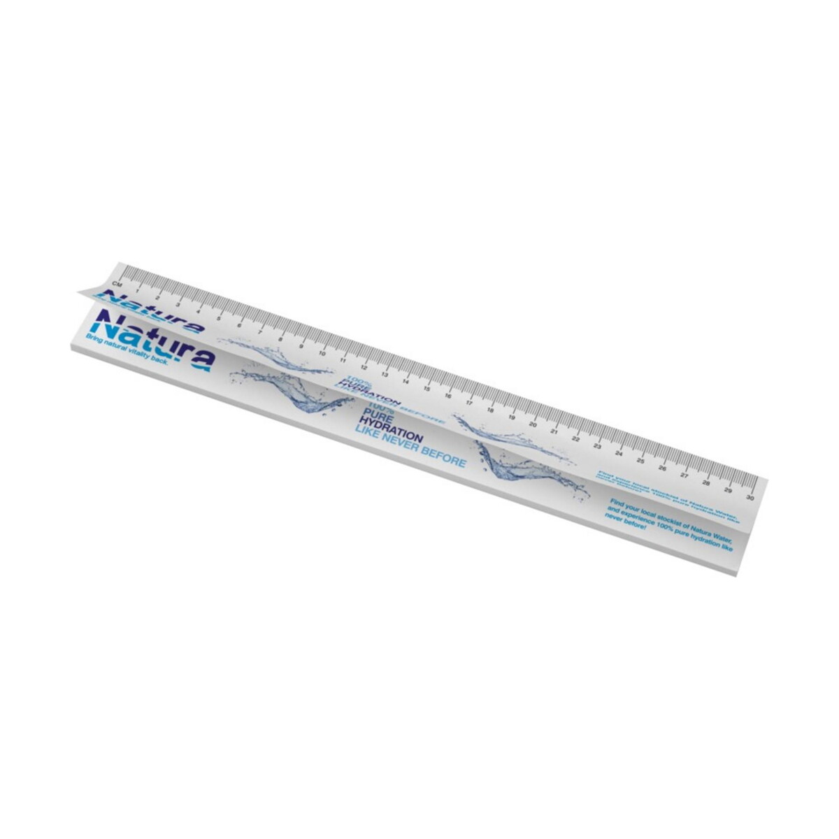 Karteczki samoprzylepne z logo – sticky-mate® recycled sticky notes with printed 30 cm ruler 213010_e1 Sticky-Mate® recycled sticky notes with printed 30 cm ruler 213010_e1