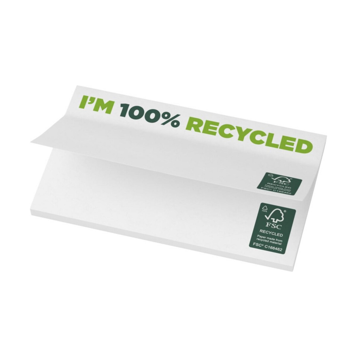 Karteczki samoprzylepne z recyklingu o wymiarach 127 x 75 mm Sticky-Mate® – białe 2128801 Karteczki samoprzylepne z recyklingu o wymiarach 127 x 75 mm Sticky-Mate® - białe