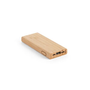 KOHN. Power bank 5.000 mAh z bambusa - Naturalny