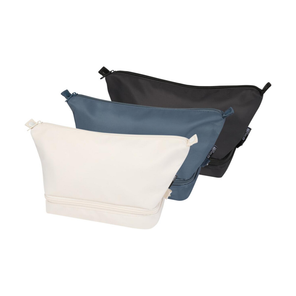 Kosmetyczki z logo – trip aware™, kosmetyczka podróżna wykonana z materiałów z recyklingu, 6 l 12076602_g1 Trip Aware™, kosmetyczka podróżna wykonana z materiałów z recyklingu, 6 l 12076602_g1