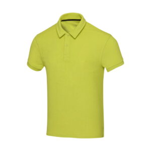 Koszulka polo Akoya, unisex, z materiału frotte z recyklingu - zielona