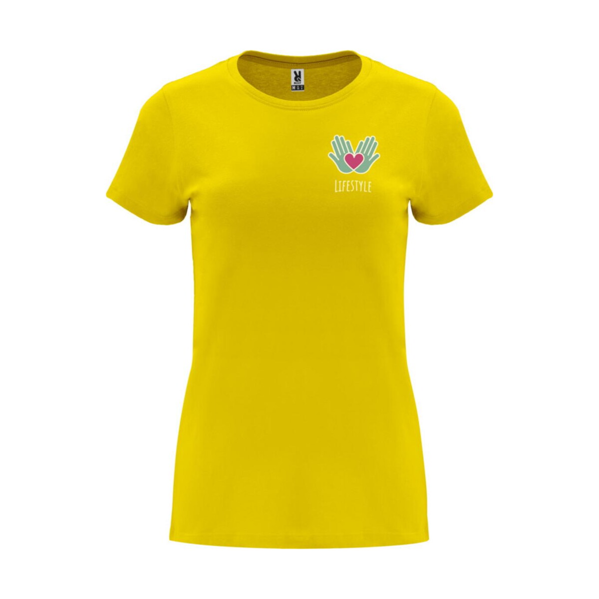 Koszulki z logo – capri koszulka damska z krótkim rękawem r66831b_sp_y1 Capri koszulka damska z krótkim rękawem r66831b_sp_y1