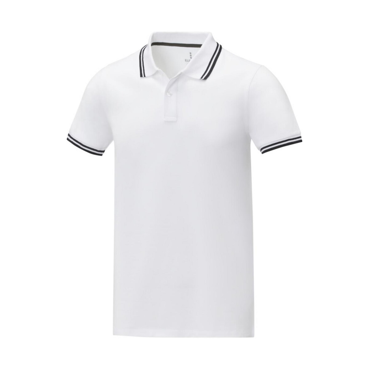 Koszulki z logo – męska koszulka polo amarago z kontrastowymi paskami i krótkim rękawem 3810801 Męska koszulka polo Amarago z kontrastowymi paskami i krótkim rękawem 3810801