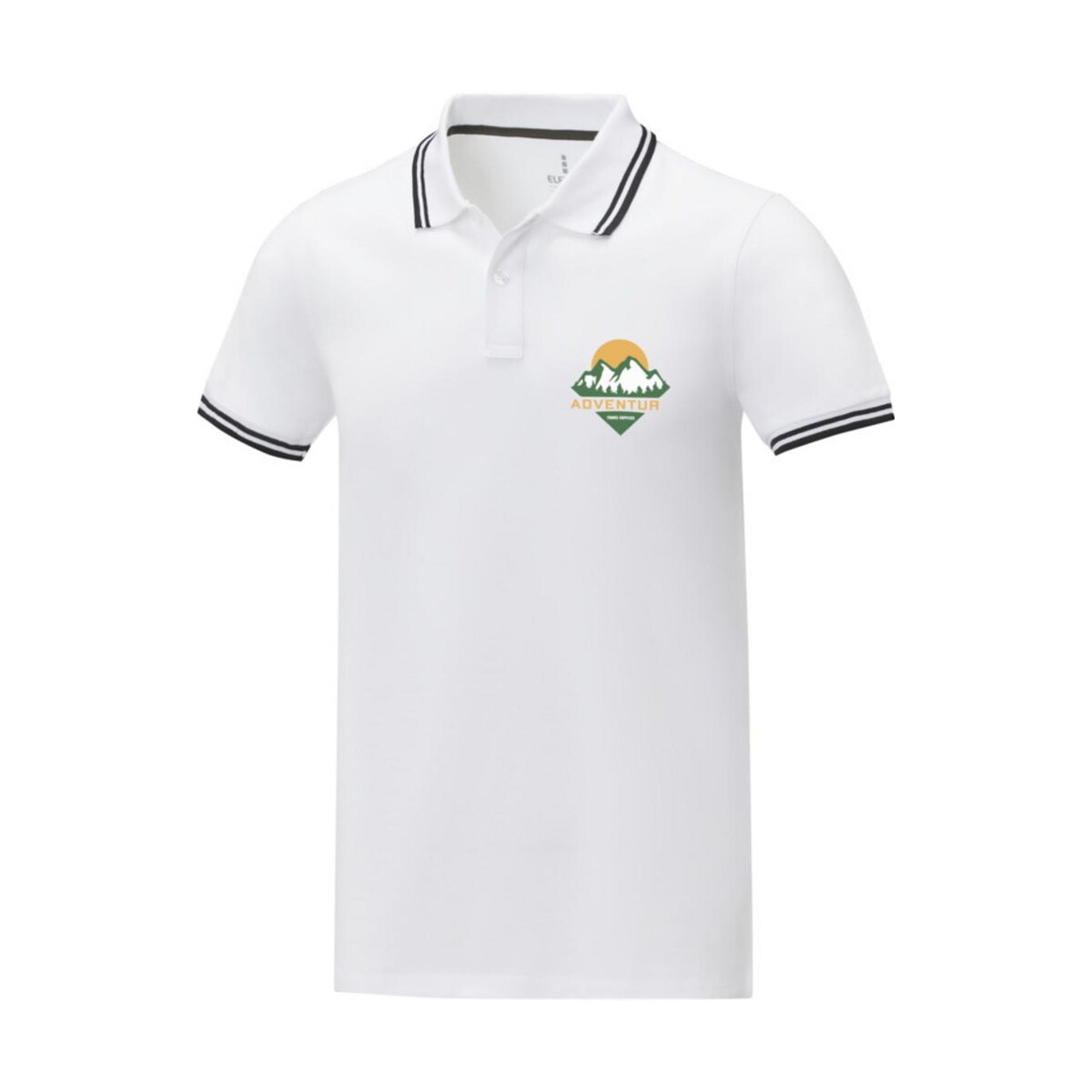 Koszulki z logo – męska koszulka polo amarago z kontrastowymi paskami i krótkim rękawem 3810801_sp_y1 Męska koszulka polo Amarago z kontrastowymi paskami i krótkim rękawem 3810801_sp_y1