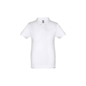 THC ADAM KIDS WH. Koszulka polo z krótkim rękawem dla dzieci (unisex). Kolor biały 30172_106-a